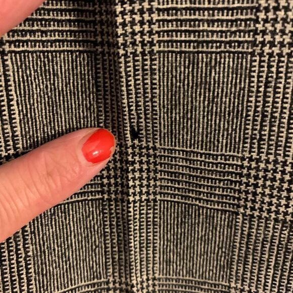 Harve Benard Trouser Pants Vintage Low Rise Wool Plaid 12 Preppy Academia FLAWED - Picture 3 of 8